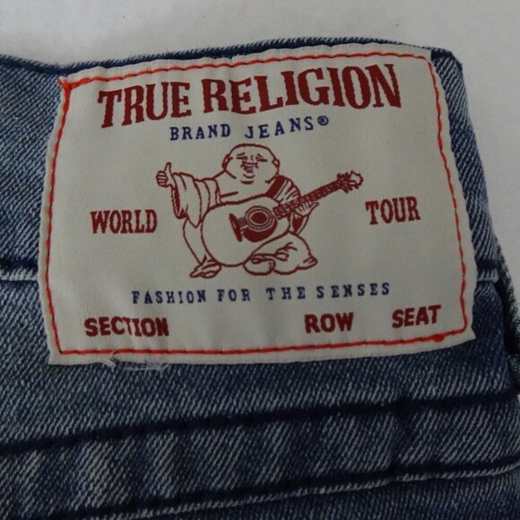 True Religion Geno Big T Flap Relaxed Slim Light Chilly Wash Jeans Men’s 34x32 - Picture 7 of 13